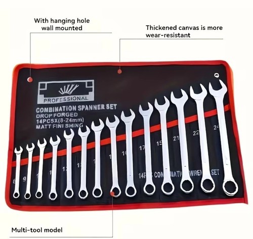 Pocket tool roll organizer - 14,