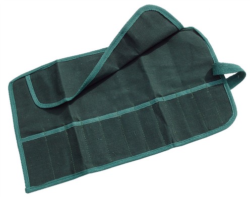 Canvas tool roll pocket - canvas, 12