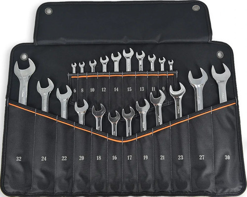 Pocket wrench tool roll - 22-pocket,
