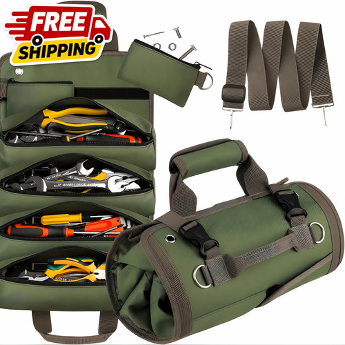 Tool roll bag organizer - tool,