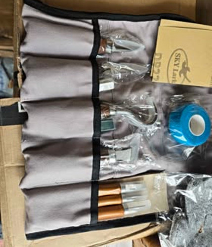 Wood carving tool set roll - tool, w/