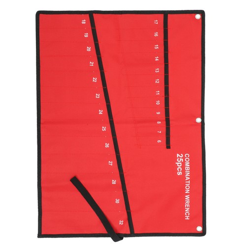 Red oxford cloth tool roll - red,