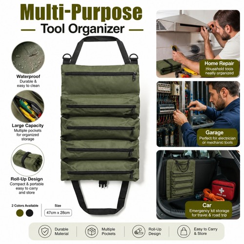 Heavy duty tool roll - heavy,